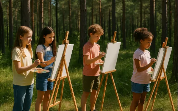 Kids outdoors